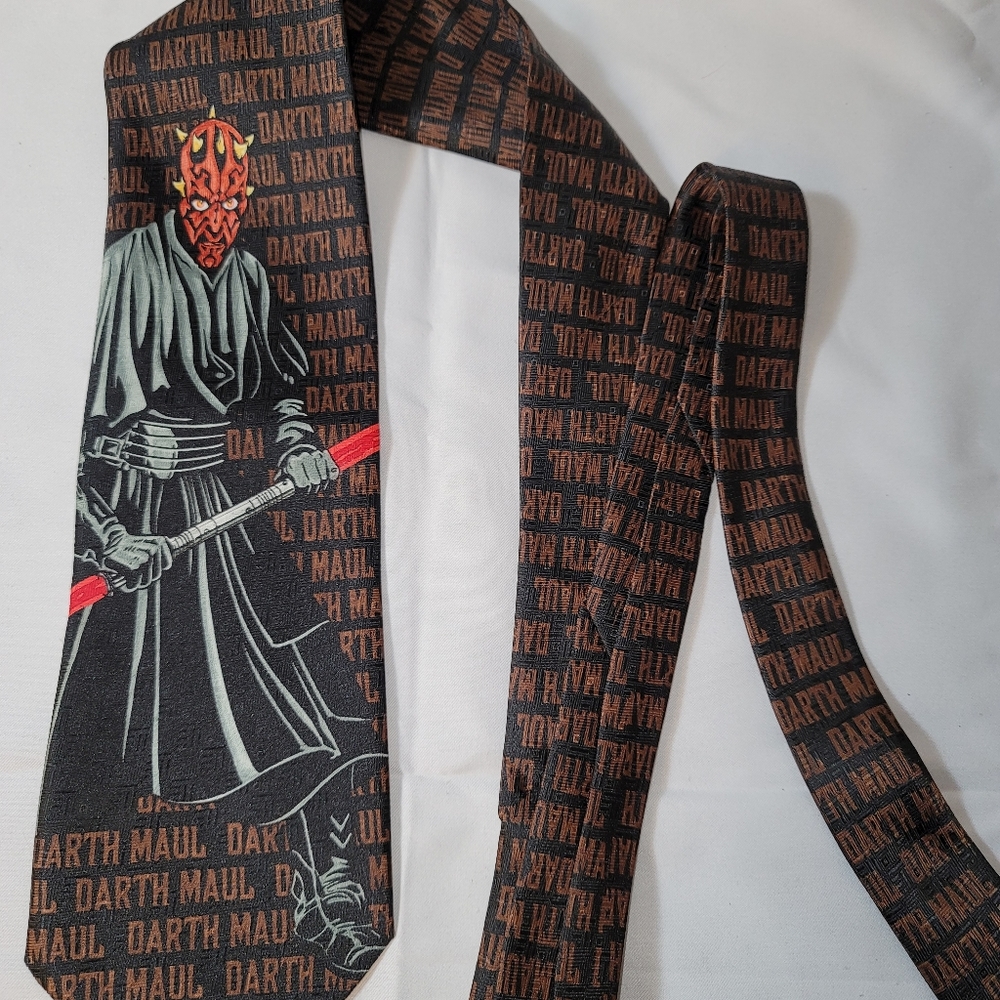 Vintage Star Wars Darth Maul Designer Neck Tie Ralph Marlin